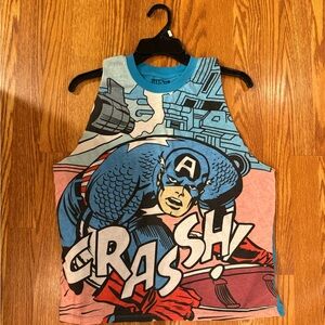 Marvel Captain America Tank Top - Blue and Red